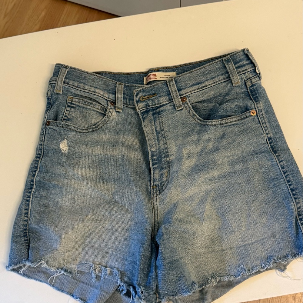 Signature by Levi Strauss Light Blue Jean Shorts